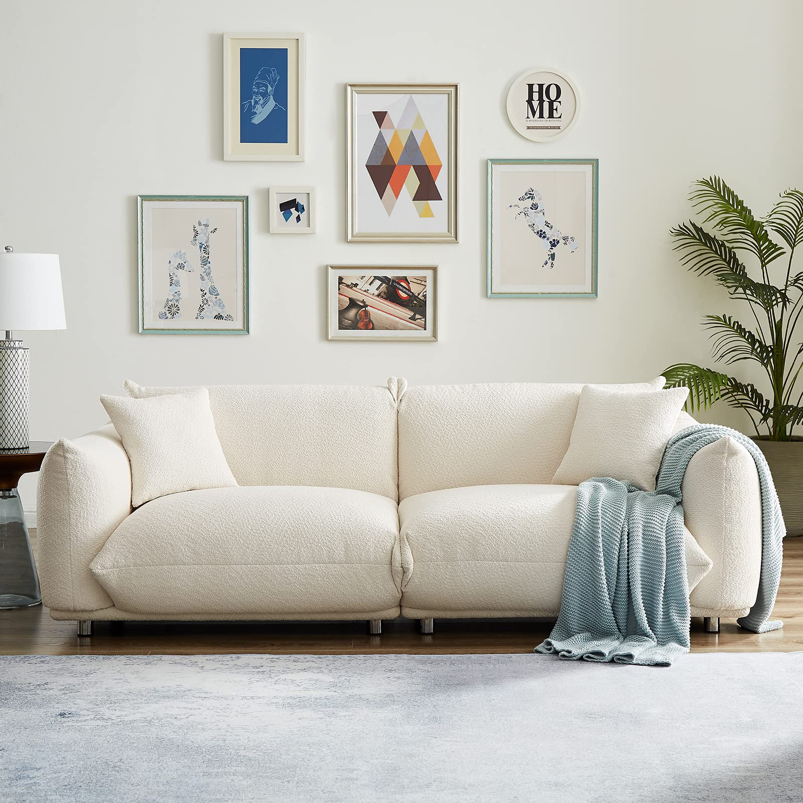 Latitude Run® 87 in Mid Century Modern Couch for Living Room Bedroom